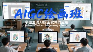 AIGC绘画班，掌握主流Ai绘画软件的应用(Stable Diffusion x Midjourney x Fooocus)-琴书聊项目