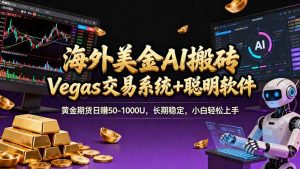 海外美金操盘手技术，Vegas交易技术+聪明软件，日赚50-1000U，长期稳定，小白轻松上手。-琴书聊项目