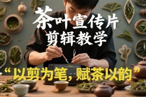 茶叶宣传片剪辑教学，以剪为笔，赋茶以韵，新手也能拍出高级感-琴书聊项目