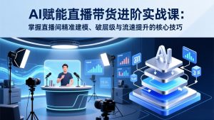 AI赋能直播带货进阶实战课：掌握直播间精准建模、破层级与流速提升的核心技巧-琴书聊项目