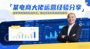 某电商大佬运营经验分享，最新系统电商实战玩法，跳出低毛利实现高效盈利(更新)-琴书聊项目