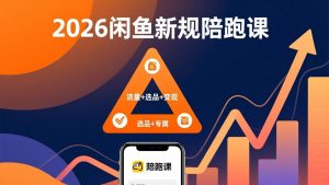 2026闲鱼高阶陪跑课全新上线，带你吃透新规玩转选品流量，从零搭建稳定变现盈利体系-琴书聊项目