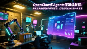 OpenClaw多Agents保姆级教程：多机器人并行运作与群组管理，打造自动化办公的一人军团-琴书聊项目