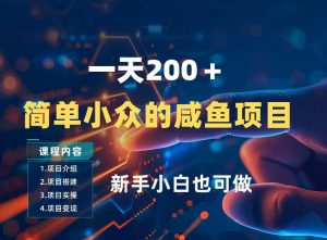 一天收入2张，一个简单小众的咸鱼项目，0门槛小白也能做-琴书聊项目