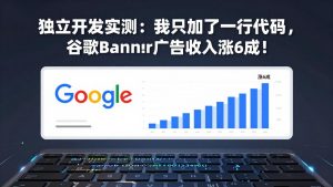付费文章：独立开发实测：我只加了一行代码，谷歌Banner广告收入涨6成！-琴书聊项目