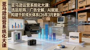 亚马逊运营系统化大课：选品矩阵，广告全解，AI赋能，构建千阶成长体系(26年3月更新-琴书聊项目