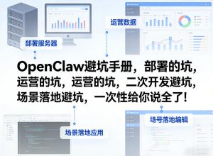 OpenClaw小龙虾避坑手册，部署的坑，运营的坑，二次开发避坑，场景落地避坑，一次性给你说全了！-琴书聊项目
