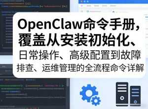OpenClaw命令手册，覆盖从安装初始化、日常操作、高级配置到故障排查、运维管理的全流程命令详解-琴书聊项目