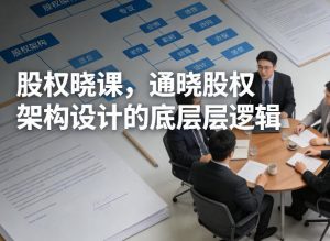 股权晓课，通晓股权架构设计的底层逻辑-琴书聊项目