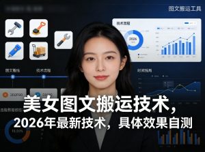 美女图文搬运技术，2026年最新技术，具体效果自测-琴书聊项目