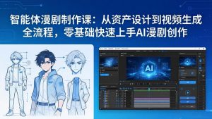 智能体漫剧制作课：从资产设计到视频生成全流程，零基础快速上手AI漫剧创作-琴书聊项目