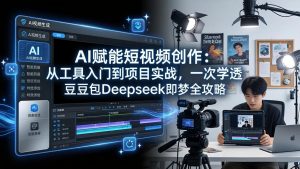 AI赋能短视频创作：从工具入门到项目实战，一次学透豆包Deepseek即梦全攻略-琴书聊项目