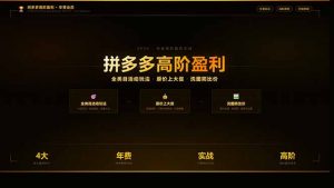 拼多多高阶盈利年费会员：全类目活动玩法、原价上大促、洗图防比价等核心盈利技术(更新26年3月-琴书聊项目