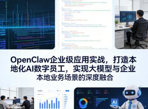 OpenClaw企业级应用实战，打造本地化AI数字员工，实现大模型与企业本地业务场景的深度融合(更新0329)-琴书聊项目