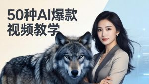50种AI爆款视频教学：影视级古诗词+治愈萌宠+山海经蛟龙，高阶宝典商业落地-琴书聊项目