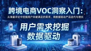 跨境电商VOC洞察入门：从海量评论中挖掘用户未被满足的需求，用数据驱动产品迭代与增长-琴书聊项目