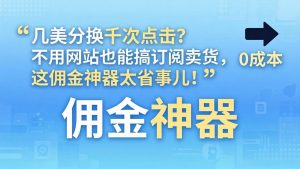 几美分换千次点击？不用网站也能搞订阅卖货，这佣金神器太省事儿！-琴书聊项目