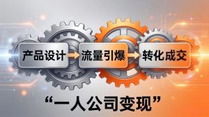 一人公司变现全攻略:产品设计+流量引爆+转化成交,打造不受年龄限制的长期事业-琴书聊项目