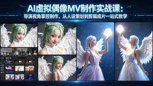 AI虚拟偶像MV制作实战教学：导演视角掌控制作，从人设策划到剪辑成片一站式教学-琴书聊项目