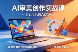 AI审美创作实战课,3个月玩透AI艺术,让你的AI创作思路脱胎换骨,突破创作瓶颈-琴书聊项目