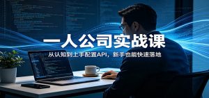 一人公司实战课：从认知到上手配置API，新手也能快速落地-琴书聊项目