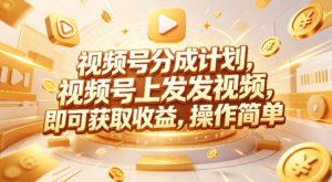 视频号分成计划，599元众筹的Red团队课程，视频号上发发视频，即可获取收益，操作简单-琴书聊项目
