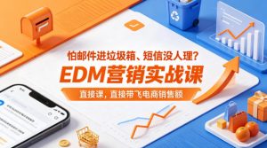 怕邮件进垃圾箱、短信没人理？EDM营销实战课，直接带飞电商销售额【原创双语字幕】-琴书聊项目