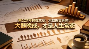 某公众号付费文章：大数据告诉你：大器晚成，才是人生常态-琴书聊项目