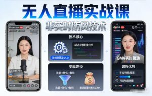 宝子哥无人直播实战课，非实时防风技术，聚焦抖音快手等平台直播带货，轻松开启直播变现之路(更新2026年5月02日)-琴书聊项目