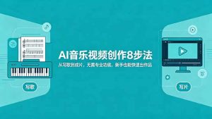 AI音乐视频创作8步法：从写歌到成片，无需专业功底，新手也能快速出作品-琴书聊项目