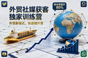 外贸社媒获客独家训练营，外贸新模式，快速做外贸(更新26年4月)-琴书聊项目