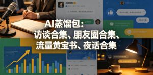 AI蒸馏包：访谈合集、朋友圈合集、流量黄宝书、夜话合集【文档】-琴书聊项目