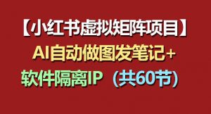 小红书虚拟矩阵项目：软件隔离IP+AI自动做图发笔记(共60节)-琴书聊项目