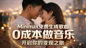 Minimax免费生成歌曲实测！0成本做音乐，说唱流行Lofi一键生成-琴书聊项目
