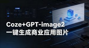 【Coze工作流搭建实操教程】coze+GPT-image2一键生成商业应用图片,全流程保姆级教学-琴书聊项目