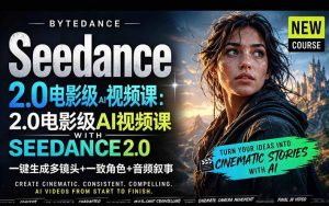 字节跳动的Seedance 2.0 AI电影视频生成制作教程,一键生成多镜头+一致角色+音频叙事-中英字幕-琴书聊项目