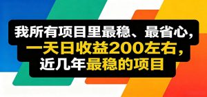 优质线上收益项目，操作简单流程成熟，无需复杂运营，日均稳定收益约200元-琴书聊项目