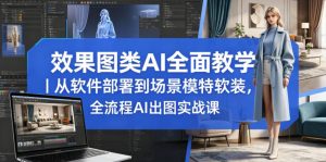 效果图类AI全面教学｜从软件部署到场景模特软装，全流程AI出图实战课-琴书聊项目