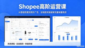 Shopee高阶运营课-2026年5月更新,从基础搭建到高阶广告,全链路实操破解流量销量瓶颈-琴书聊项目