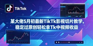 某大佬5月初最新TikTk影视切片教学，稳定过原创轻松拿Tk中视频收益-琴书聊项目