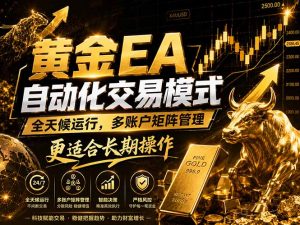 黄金EA量化：多窗口矩阵稳定运行，系统自动执行，收益空间持续放大-琴书聊项目