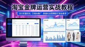 2026 淘宝金牌运营实战教程，SEO权重优化万相台推广，数据化运营爆款打造全教学-琴书聊项目