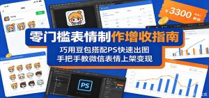 零门槛表情制作增收指南：巧用豆包搭配 PS 快速出图，手把手教微信表情上架变现-琴书聊项目