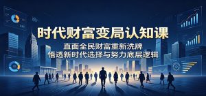 时代财富变局认知课：直面全民财富重新洗牌，悟透新时代选择与努力底层逻辑-琴书聊项目