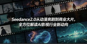 Seedance2.0从动漫爽剧到商业大片，全方位解读AI影视行业新动向-琴书聊项目