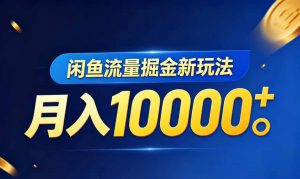 闲鱼流量掘金虚拟资料新玩法，月入10000＋-琴书聊项目