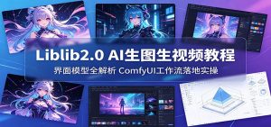 Liblib2.0 AI生图生视频教程：界面模型全解析，ComfyUI工作流落地实操-琴书聊项目