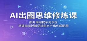 AI出图思维修炼课：摒弃堆砌提示词误区，掌握画面拆解逻辑稳定产出优质配图-琴书聊项目