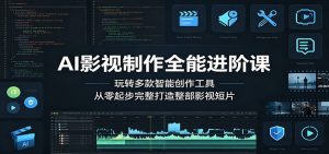 AI影视制作全能进阶课：玩转多款智能创作工具，从零起步完整打造整部影视短片-琴书聊项目