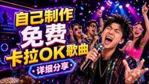 零基础AI制作免费卡拉OK视频教程,从歌曲生成、音轨分离到字幕制作、视频导出,手把手教学-琴书聊项目
